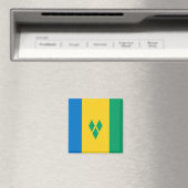 Aimant Drapeau Saint-Vincent-et-les Grenadines (In Situ (Lave-vaisselle))