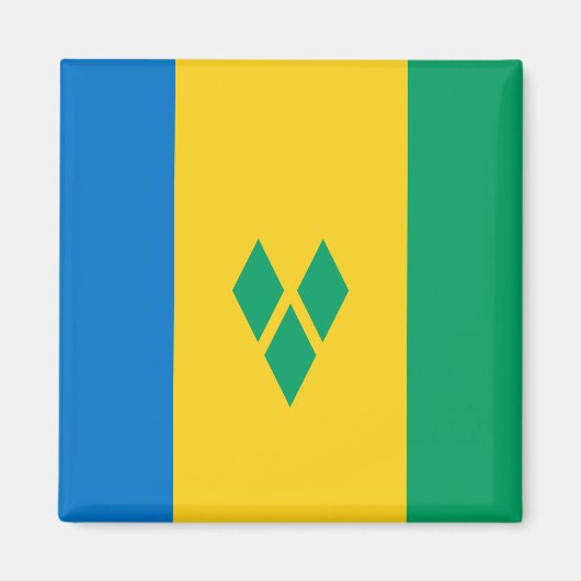 Aimant Drapeau Saint-Vincent-et-les Grenadines (Devant)