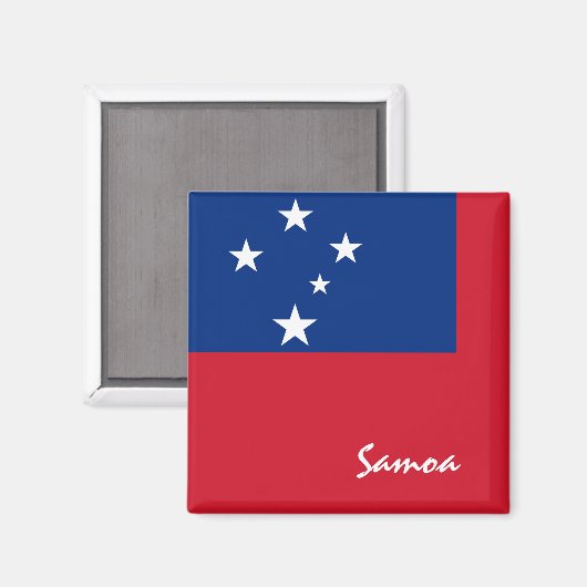 Aimant Drapeau Samoa & Océanie Iles vacances/amateurs de  (Recto/Verso)