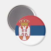 Aimant Drapeau serbe (Recto/Verso)