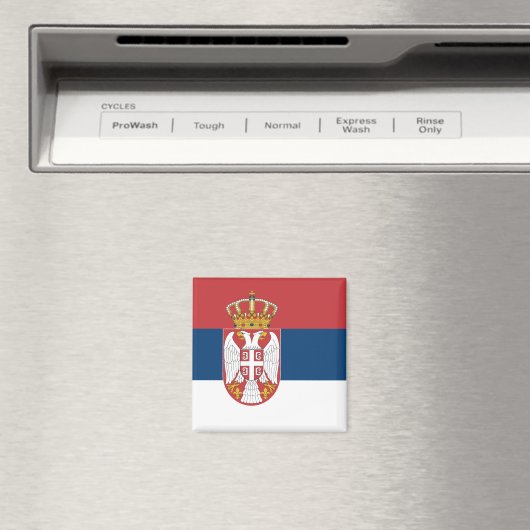 Aimant Drapeau serbe (In Situ (Lave-vaisselle))