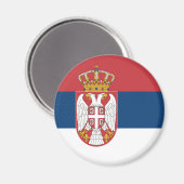 Aimant Drapeau Serbie (Recto/Verso)