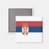Aimant Drapeau Serbie (Recto/Verso)