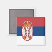 Aimant Drapeau Serbie (Recto/Verso)