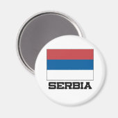 Aimant Drapeau Serbie (Recto/Verso)