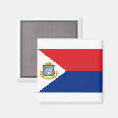 Aimant Drapeau Sint Maarten (Recto/Verso)