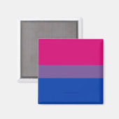 Aimant Drapeau SlipperyJoe's Bisexual Pride lavande-rose (Recto/Verso)