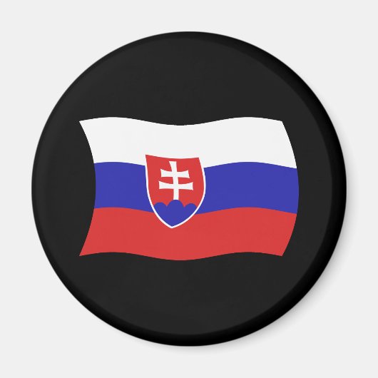 Aimant Drapeau Slovaque (Devant)