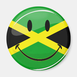 Aimant Drapeau souriant jamaïcain