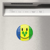 Aimant Drapeau souriant Saint-Vincent-et-les Grenadines (In Situ (Lave-vaisselle))