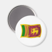 Aimant Drapeau Sri Lanka (Recto/Verso)
