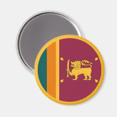Aimant Drapeau Sri Lanka (Recto/Verso)