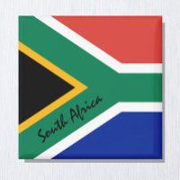 Drapeau sud-africain & Pretoria vacances/sports fa