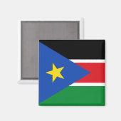 Aimant drapeau sud-soudan (Recto/Verso)