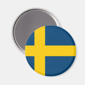 Aimant Drapeau Suède (Recto/Verso)