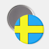 Aimant Drapeau Suède T-shirts et cadeaux (Recto/Verso)