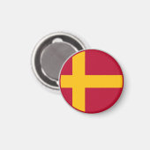Aimant Drapeau suédois de Finlande (Recto/Verso)