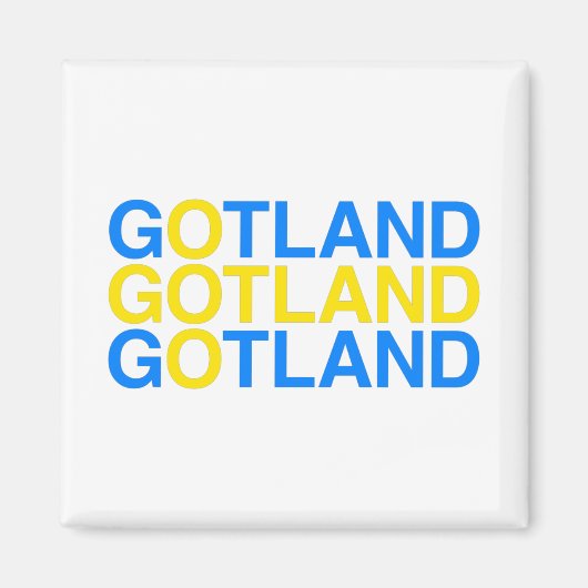 Aimant Drapeau suédois GOTLAND (Devant)