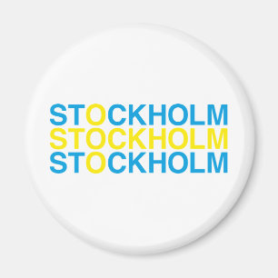 Aimant Drapeau suédois STOCKHOLM