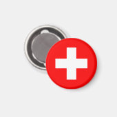Aimant Drapeau Suisse (Recto/Verso)