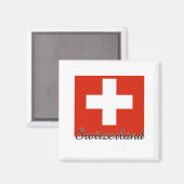 Aimant Drapeau Suisse (Recto/Verso)