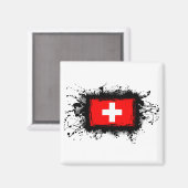 Aimant Drapeau Suisse (Recto/Verso)