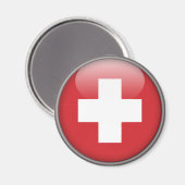 Aimant Drapeau suisse - Drapeau suisse (Recto/Verso)