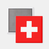 Aimant Drapeau suisse (Suisse) (Recto/Verso)