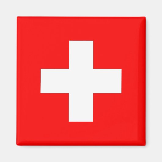 Aimant Drapeau suisse (Suisse) (Devant)