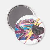 Aimant Drapeau supergirl et os croisés (Recto/Verso)