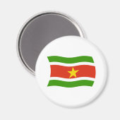 Aimant Drapeau Suriname (Recto/Verso)