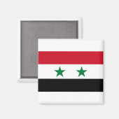 Aimant Drapeau Syrie (Recto/Verso)
