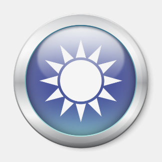 Aimant Drapeau taïwanais "Orb"