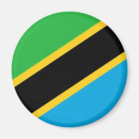 Aimant Drapeau tanzanien (Devant)