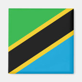 Aimant Drapeau tanzanien (Devant)