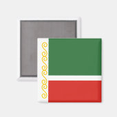 Aimant Drapeau tchétchène (Recto/Verso)