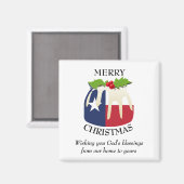 Aimant DRAPEAU TEXAS Patriotique (Recto/Verso)