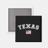 Aimant Drapeau Texas State USA (Recto/Verso)