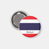 Aimant Drapeau thaïlandais & Thaïlande - Amateurs de voya (Recto/Verso)