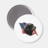 Aimant Drapeau tibétain du Mastiff (Recto/Verso)