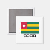 Aimant Drapeau Togo (Recto/Verso)