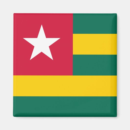 Aimant Drapeau Togo (Devant)