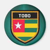 Aimant Drapeau Togo (Devant)
