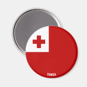 Aimant Drapeau Tonga charmant patriotique (Recto/Verso)
