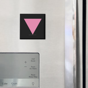 Aimant Drapeau triangle rose de SlipperyJoe's symbole ros