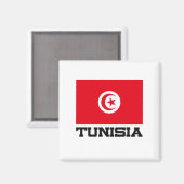 Aimant Drapeau tunisien (Recto/Verso)