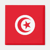 Aimant Drapeau tunisien (Devant)