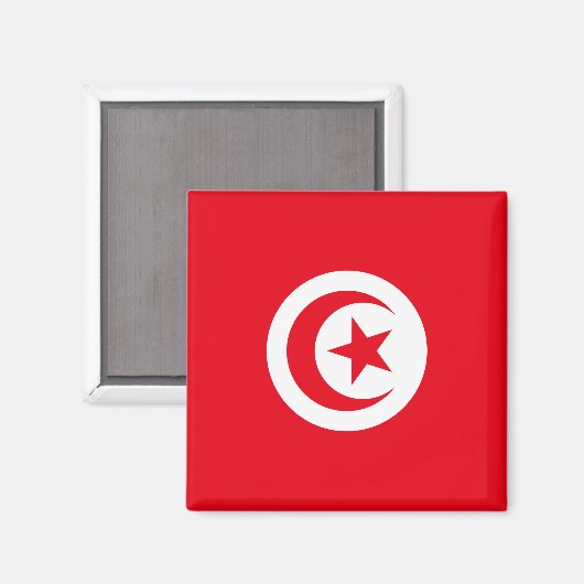 Aimant Drapeau tunisien (Recto/Verso)