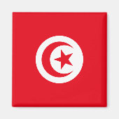 Aimant Drapeau tunisien (Devant)