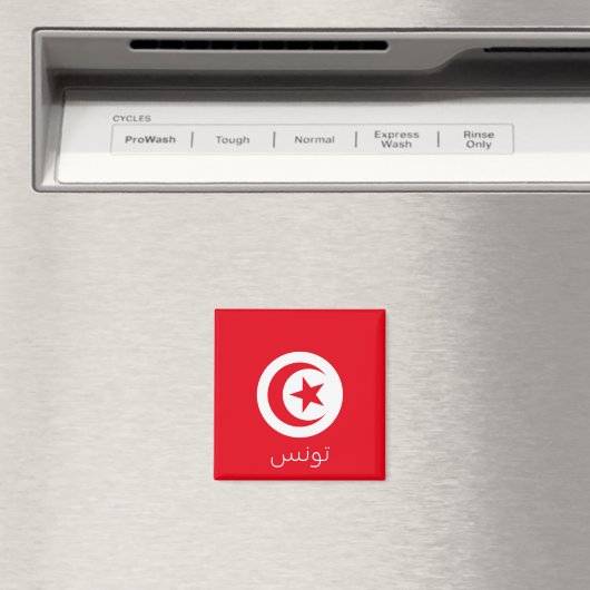 Aimant Drapeau tunisien (In Situ (Lave-vaisselle))